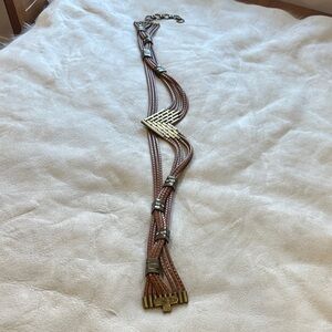 Elegant Brown Woven Belt vintage